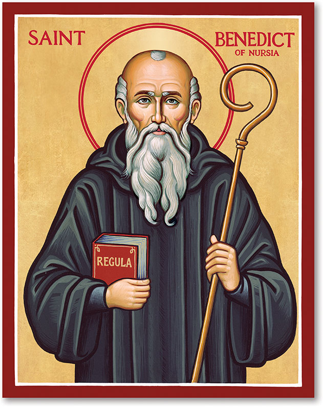 Men Saint Icons: St. Benedict Icon | Monastery Icons