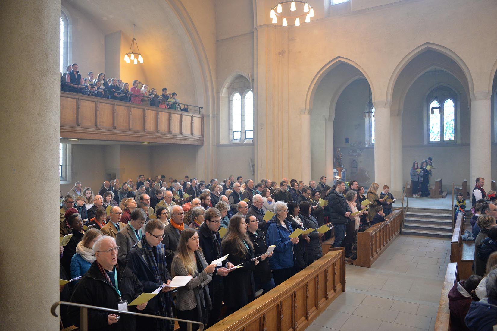 Congregation at Easter Sunday Mass